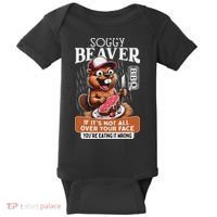 Soggy Beaver Barbecue Bbq Dirty Funny Humor Beaver Lover Baby Bodysuit thumb 0