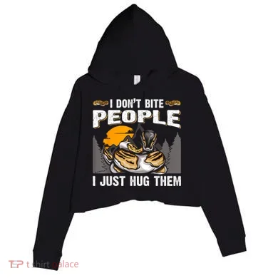 Snake Banana Ball Python Crop Fleece Hoodie