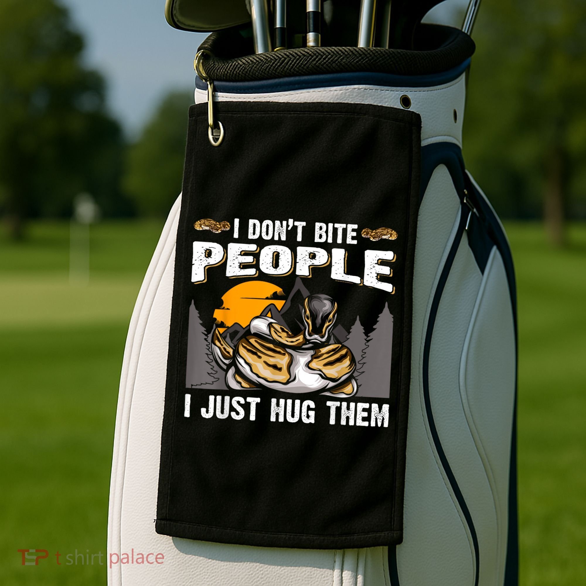 Snake Banana Ball Python Golf Towel