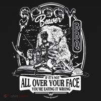 Soggy Beaver BBQ If It's Not All Over Your Face Ornament thumb 1