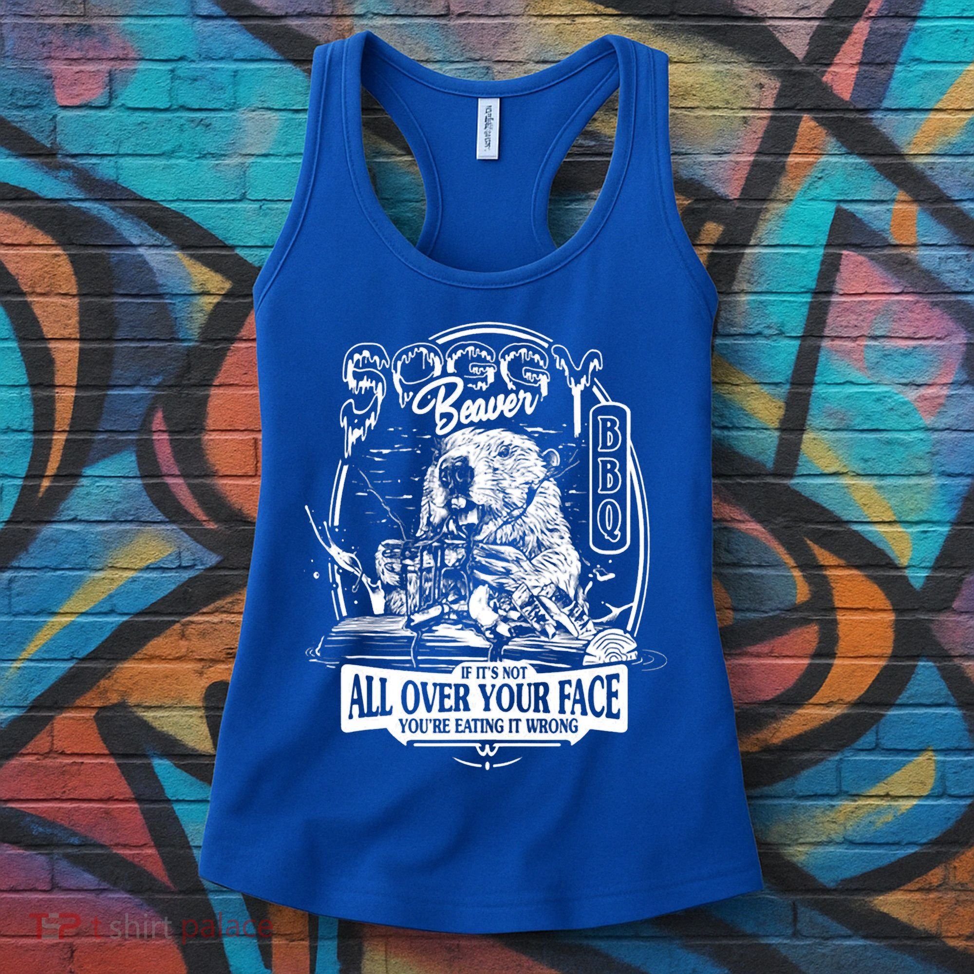 Soggy Beaver BBQ If It's Not All Over Your Face Women's Tank Top