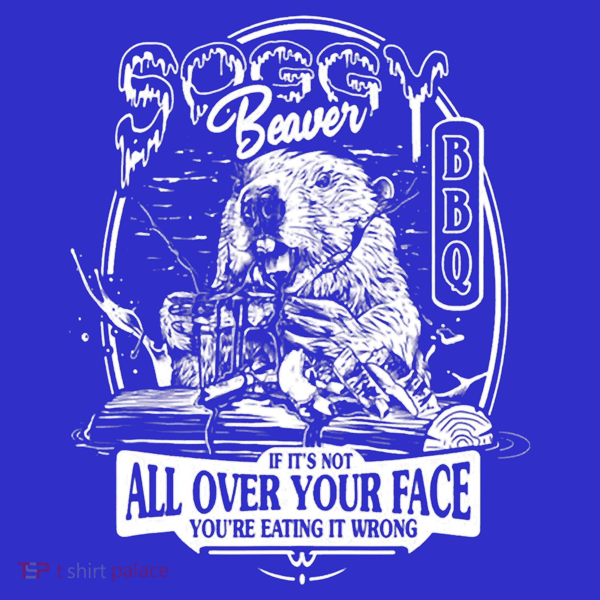 Soggy Beaver BBQ If It's Not All Over Your Face Women's Tank Top