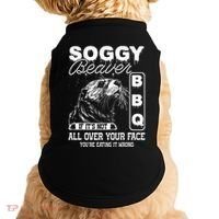 Soggy Beaver Bbq ItS Not All Over Your Face Eating It Wrong Doggie Tank thumb 0