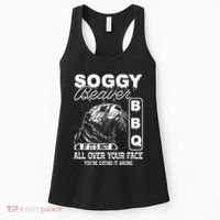 Soggy Beaver Bbq ItS Not All Over Your Face Eating It Wrong Women's Tank Top thumb 0