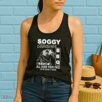 Soggy Beaver Bbq ItS Not All Over Your Face Eating It Wrong Women's Tank Top thumb 2