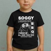 Soggy Beaver Bbq ItS Not All Over Your Face Eating It Wrong Toddler T-Shirt thumb 2