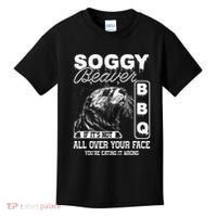 Soggy Beaver Bbq ItS Not All Over Your Face Eating It Wrong Kids T-Shirt thumb 0