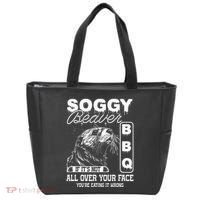 Soggy Beaver Bbq ItS Not All Over Your Face Eating It Wrong Tote Bag thumb 0