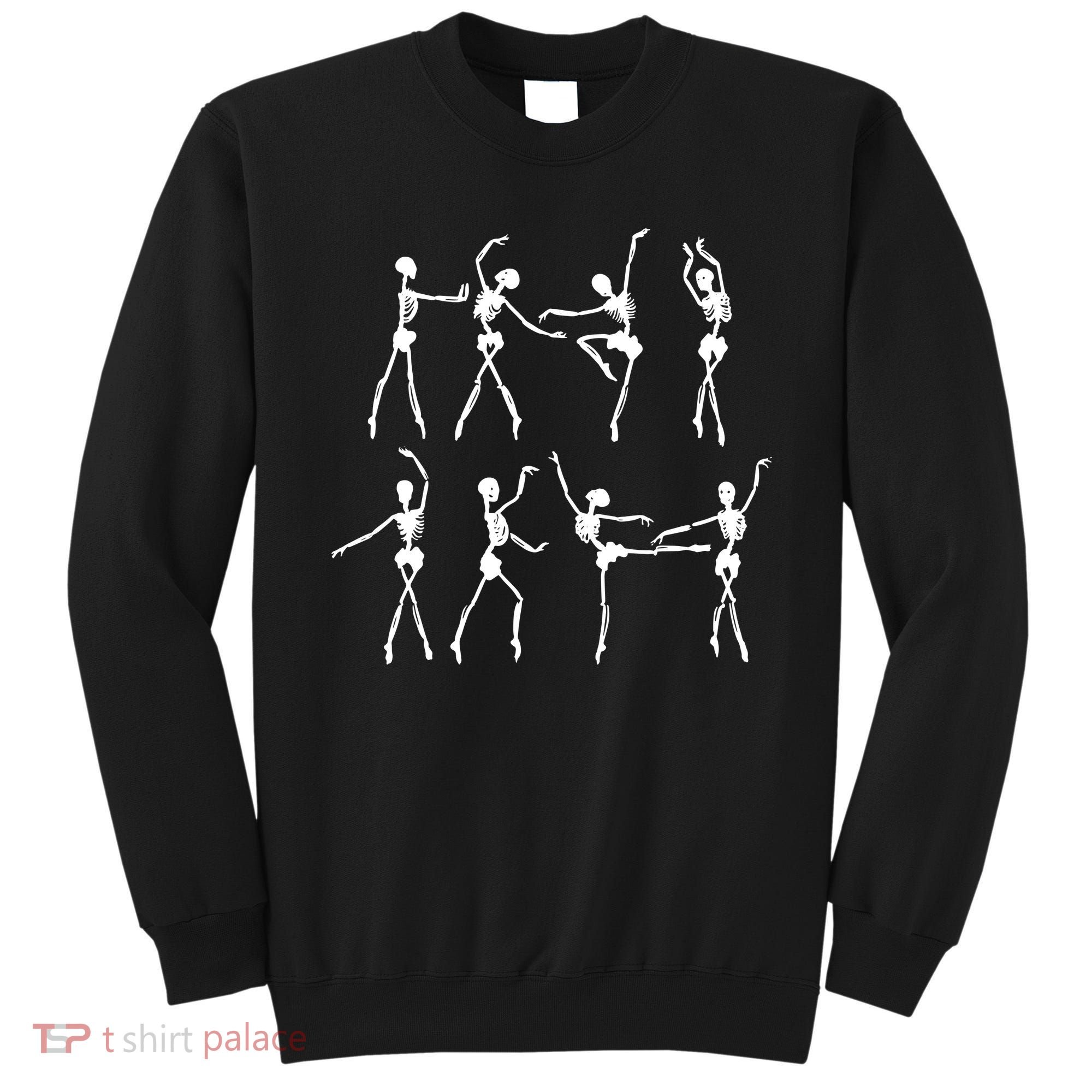 Skeleton Ballerinas Ballet Dance Cute Halloween Costume Girl Sweatshirt