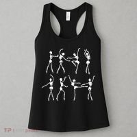 Skeleton Ballerinas Ballet Dance Cute Halloween Costume Girl Women's Tank Top thumb 3