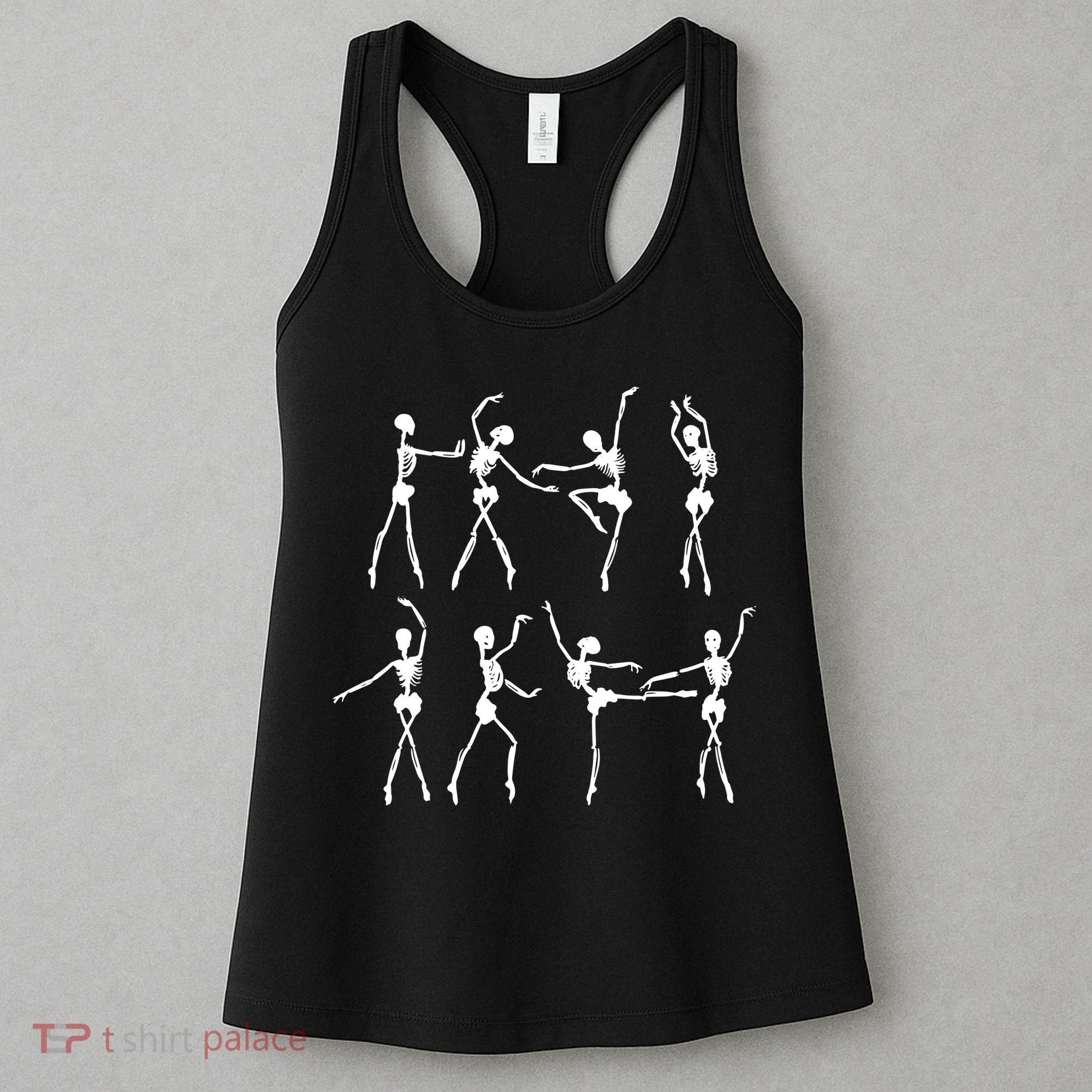 Skeleton Ballerinas Ballet Dance Cute Halloween Costume Girl Women's Tank Top