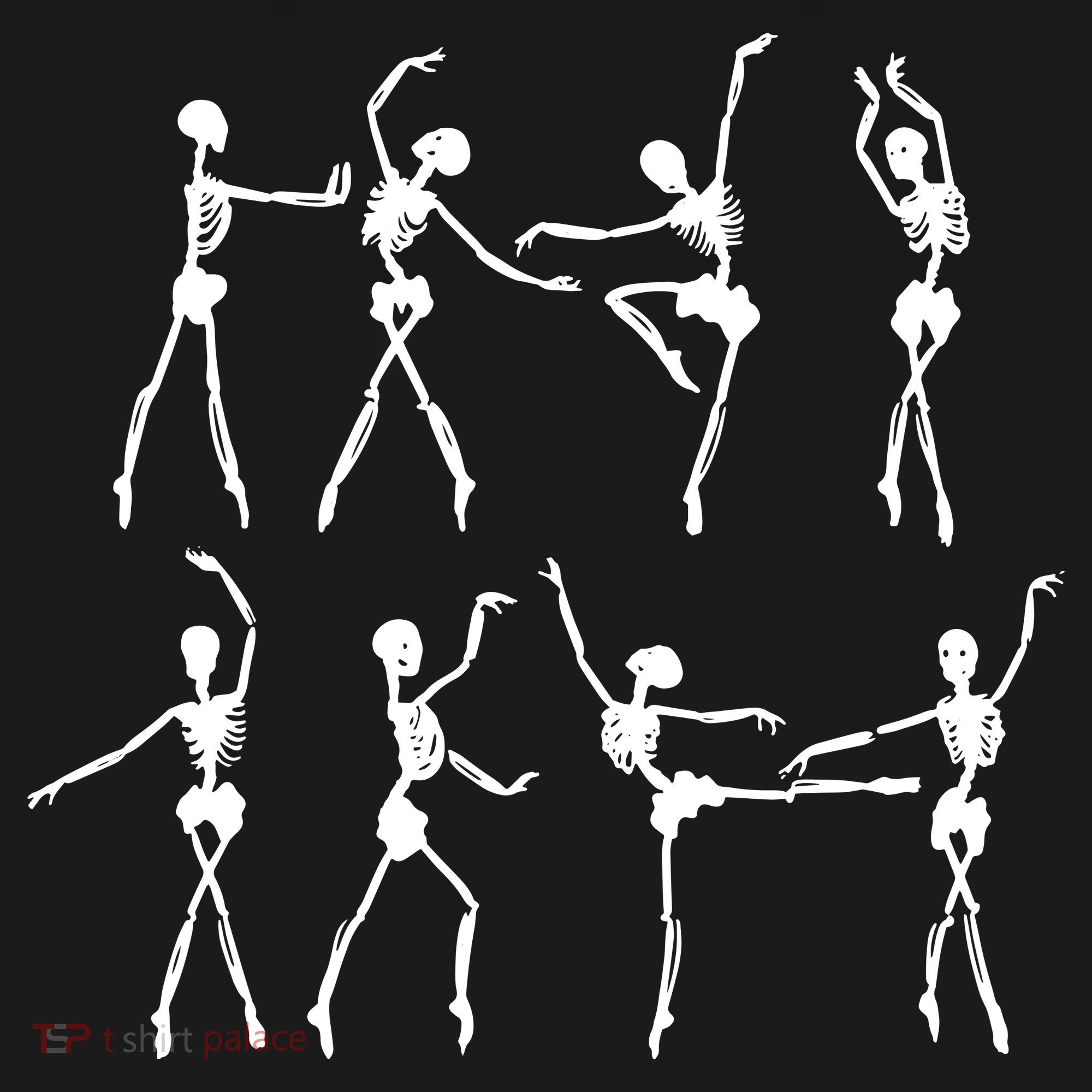 Skeleton Ballerinas Ballet Dance Cute Halloween Costume Girl Women's Tank Top