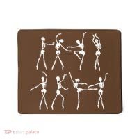 Skeleton Ballerinas Ballet Dance Cute Halloween Costume Girl Mousepad thumb 0