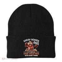 Soggy Beaver Bbq If It's Not All Over Your Face Cute Gift Beanie thumb 0