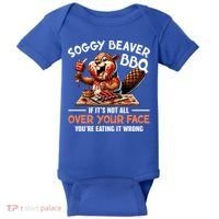 Soggy Beaver Bbq If It's Not All Over Your Face Cute Gift Baby Bodysuit thumb 0