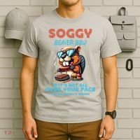 Soggy Beaver BBQ If It's Not All Over Your Face Beaver T-Shirt thumb 6