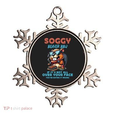 Soggy Beaver BBQ If It's Not All Over Your Face Beaver Ornament