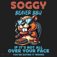 Soggy Beaver BBQ If It's Not All Over Your Face Beaver Hat thumb 2