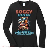 Soggy Beaver BBQ If It's Not All Over Your Face Beaver Women's Long Sleeve Shirt thumb 0