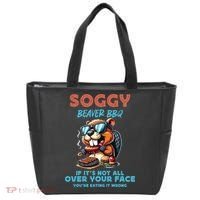 Soggy Beaver BBQ If It's Not All Over Your Face Beaver Tote Bag thumb 0