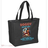Soggy Beaver BBQ If It's Not All Over Your Face Beaver Tote Bag thumb 2