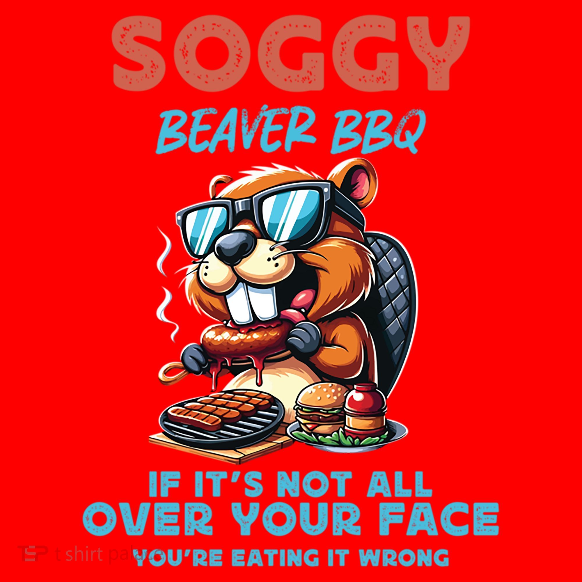 Soggy Beaver BBQ If It's Not All Over Your Face Beaver Santa Hat