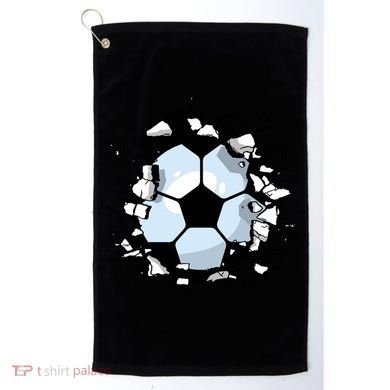 Soccer Ball Breakthrough Golf Towel