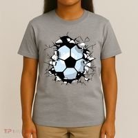 Soccer Ball Breakthrough T-Shirt thumb 4