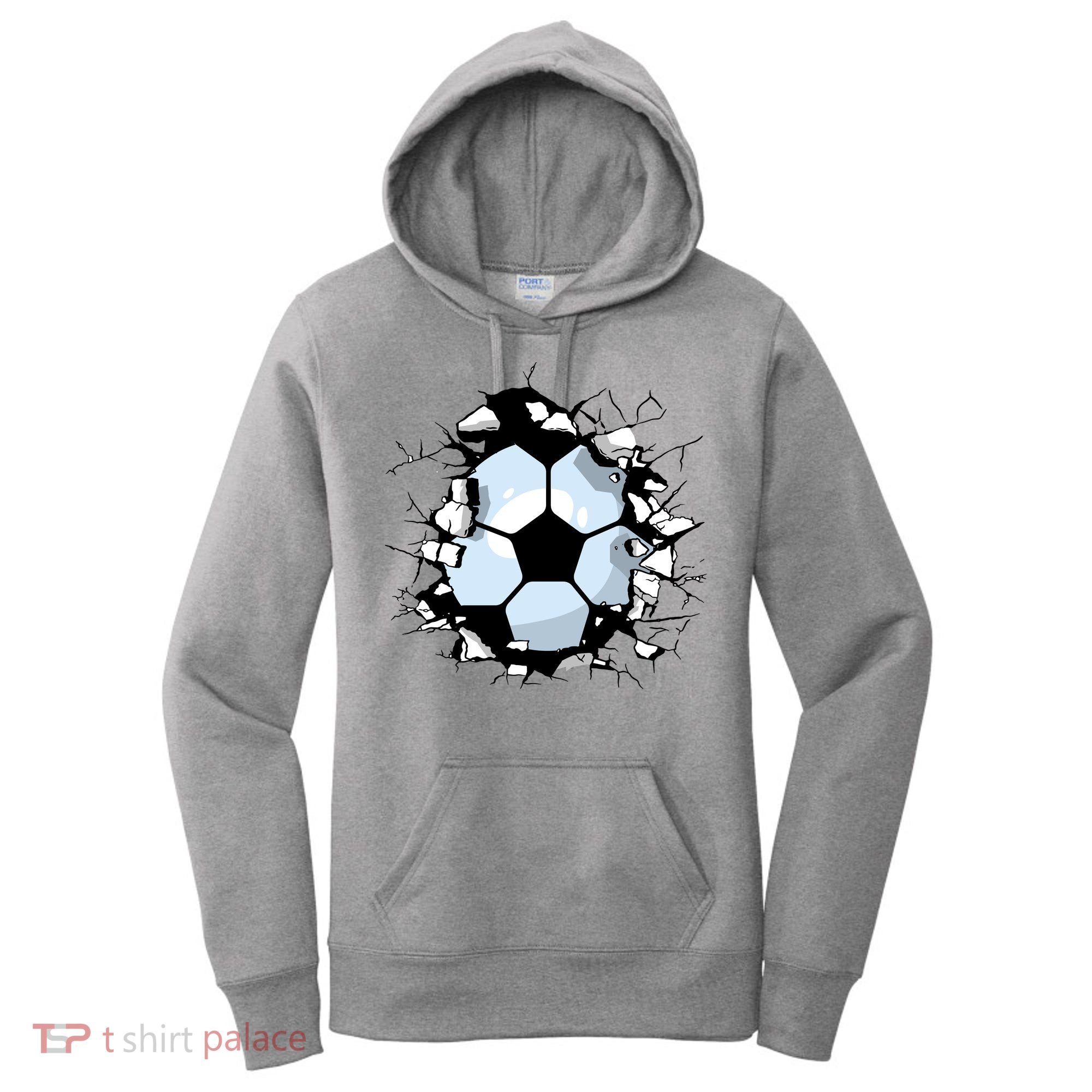 Soccer Ball Breakthrough Women's Hoodie