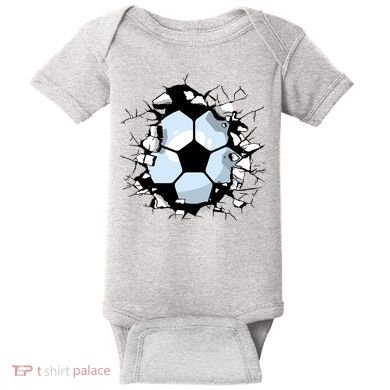 Soccer Ball Breakthrough Baby Bodysuit