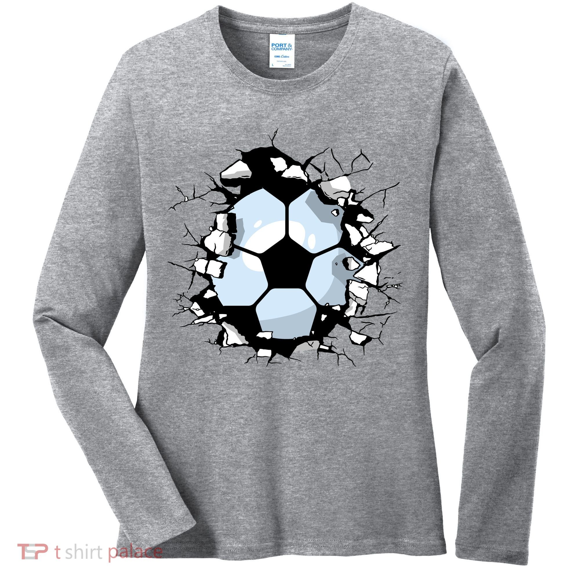 Soccer Ball Breakthrough Women's Long Sleeve Shirt
