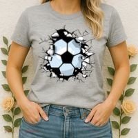 Soccer Ball Breakthrough Women's T-Shirt thumb 2
