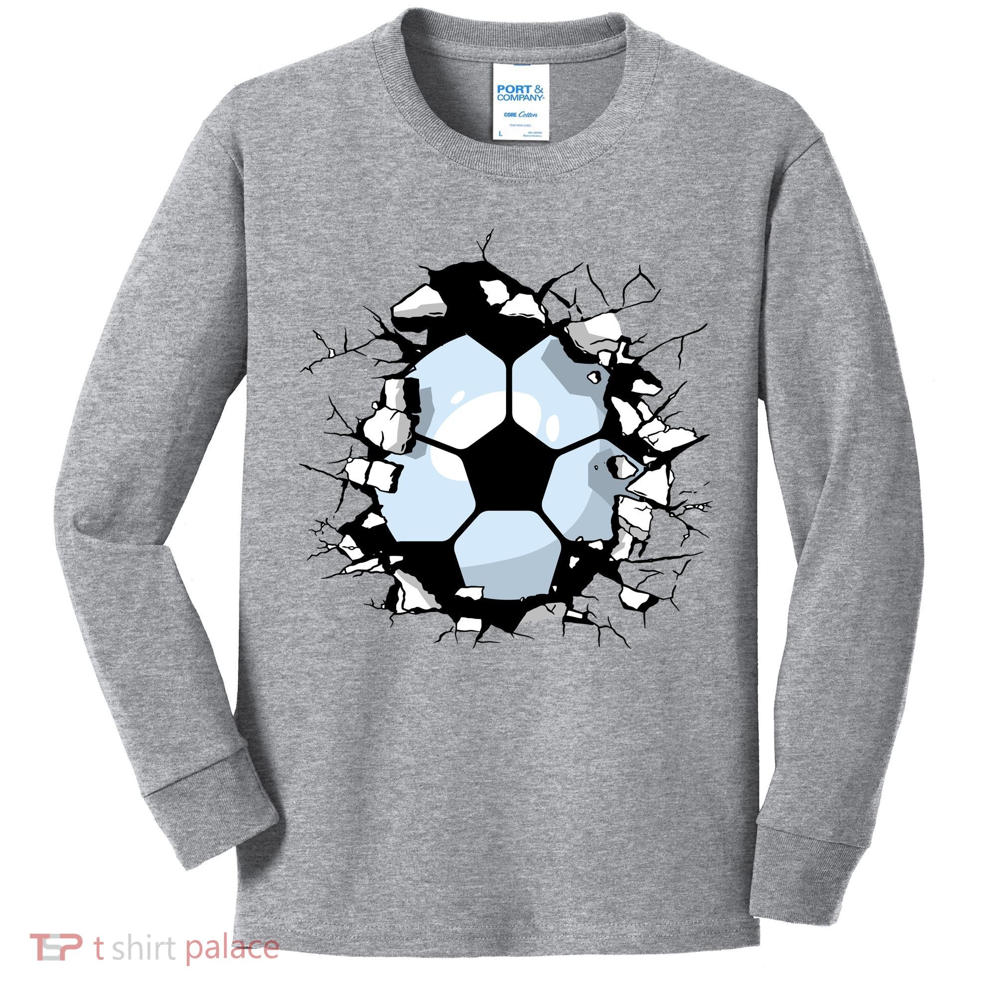 Soccer Ball Breakthrough Kids Long Sleeve Shirt