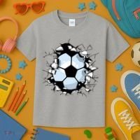 Soccer Ball Breakthrough Kids T-Shirt thumb 3