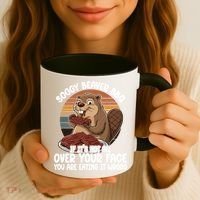 Soggy Beaver BBQ If It's Not All Over Your Face Beaver Coffee Mug thumb 3