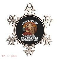 Soggy Beaver BBQ If It's Not All Over Your Face Beaver Ornament thumb 0