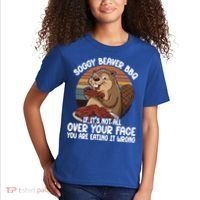 Soggy Beaver BBQ If It's Not All Over Your Face Beaver Kids T-Shirt thumb 2