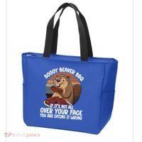Soggy Beaver BBQ If It's Not All Over Your Face Beaver Tote Bag thumb 3
