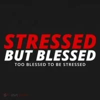 Stressed But Blessed Too Blessed To Be Stressed Doggie Tank thumb 4