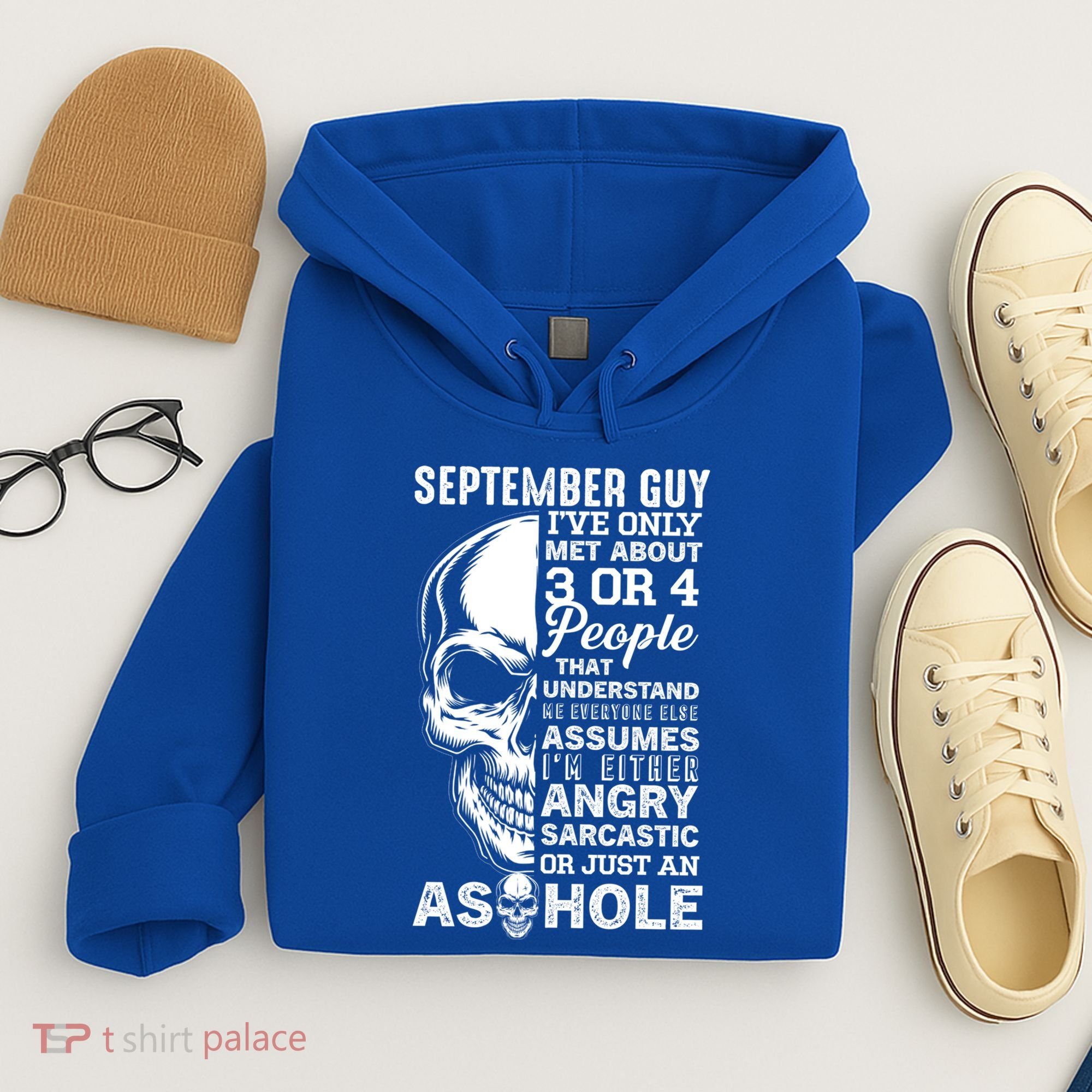 September Birthday Born In September Guy Cute Gift Hoodie