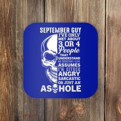 September Birthday Born In September Guy Cute Gift Coaster