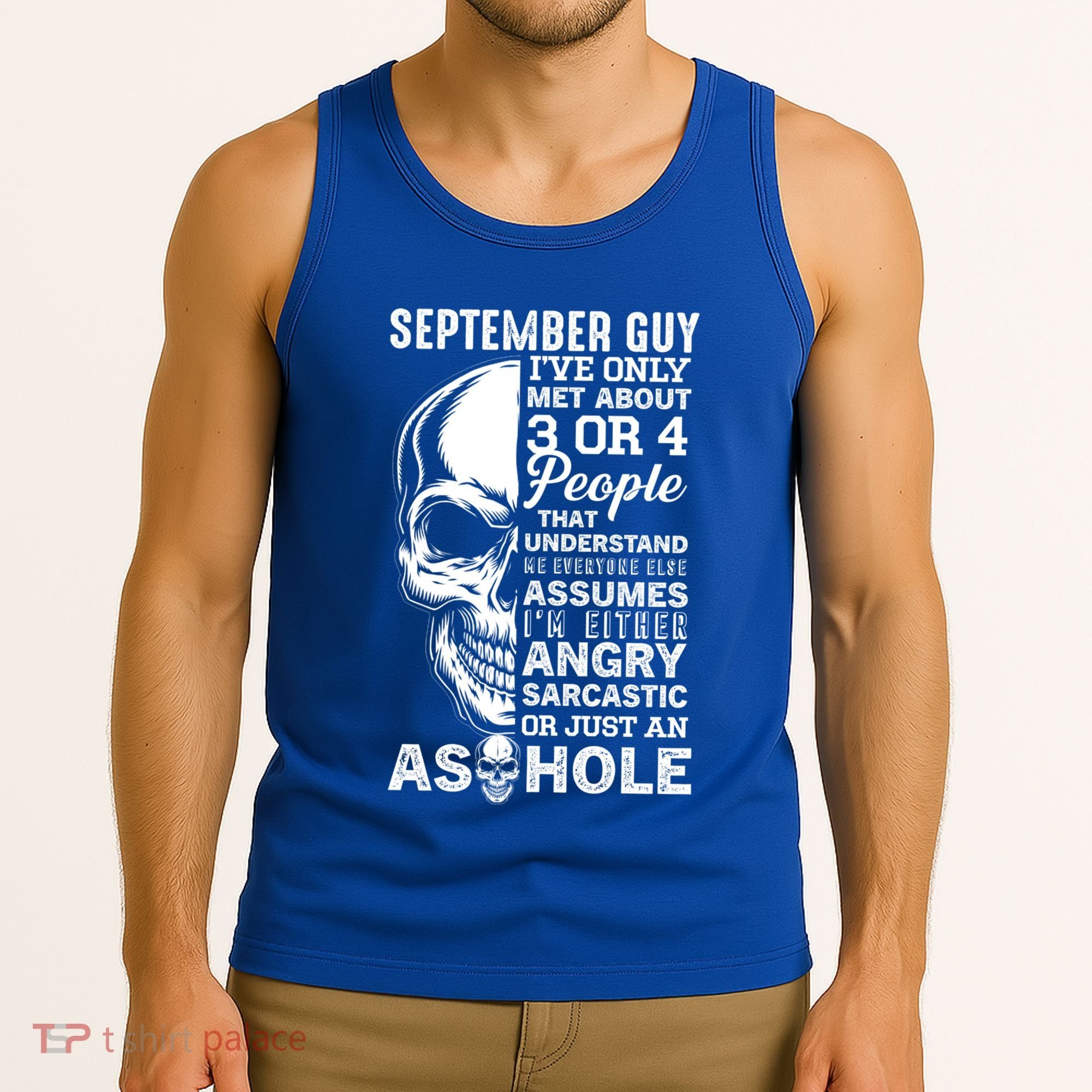 September Birthday Born In September Guy Cute Gift Tank Top