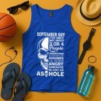 September Birthday Born In September Guy Cute Gift Tank Top thumb 4