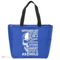September Birthday Born In September Guy Cute Gift Tote Bag thumb 0