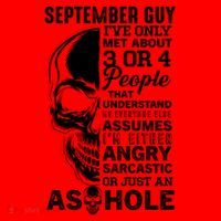 September Birthday Born In September Guy Cute Gift Santa Hat thumb 1