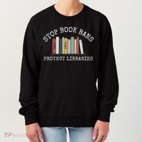 Stop Book Bans Librarian Women's Sweatshirt thumb 0