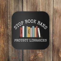 Stop Book Bans Librarian Coaster thumb 0