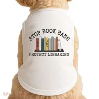 Stop Book Bans Librarian Doggie Tank thumb 0