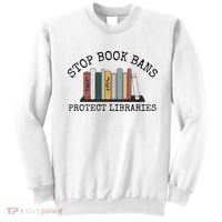 Stop Book Bans Librarian Sweatshirt thumb 0
