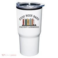 Stop Book Bans Librarian Tumbler thumb 0